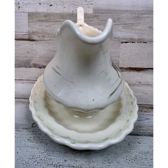 Metlox Gravy Boat Bowl Server Vernon Ware Vineyard Stoneware Pottery Vintage USA - Picture 4 of 9